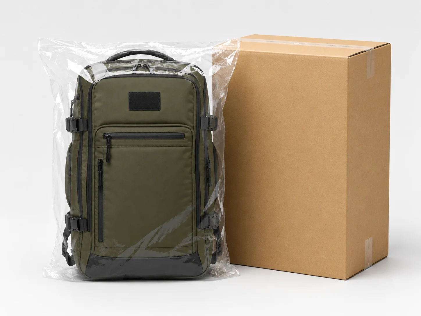 OEM travel backpack for outdoor brands with durable fabric and custom logo - padded straps and back panel detail
