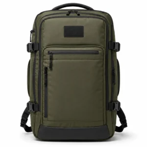 OEM travel backpack for outdoor brands with durable fabric and custom logo - front view