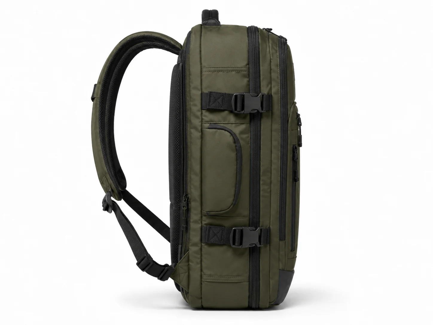 OEM travel backpack for outdoor brands with durable fabric and custom logo - custom logo and pocket detail